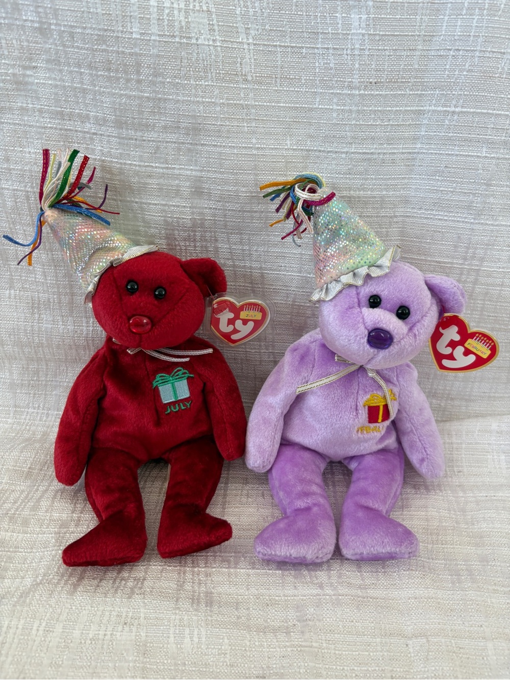 Ty Beanie Buddies Birthday months- set of 2